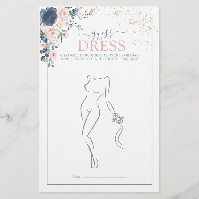 Azul Dusty Blush Rosa Dourado Supõe Que Jogo De Ve (Frente)