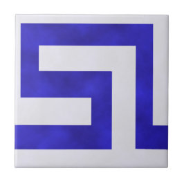 Azul e branco do ~ do meandro