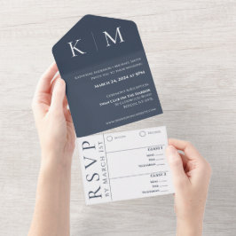 Azul e Branco-Moderno-Monograma-Casamento-
