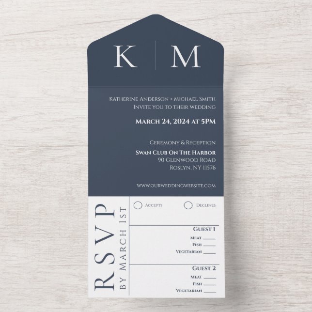 Azul e Branco-Moderno-Monograma-Casamento- (Interno)