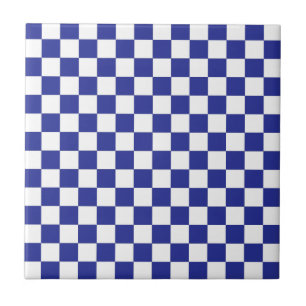 Azul e branco verificados