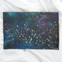 Azul e Dourado sob o céu noturno das estrelas