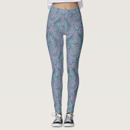 Azul e magenta deixam leggings