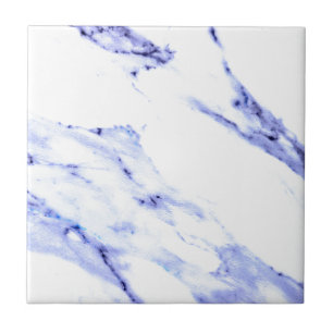 Azul e mármore branco