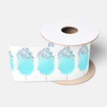 Azul e prata de algodão doce e azul