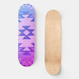 Azul e Roxo Vibrantes no Deck do Skateboard Sudoes