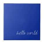 Azul egípcio personalizado<br><div class="desc">Texto personalizável! O azul egípcio é uma sombra de azul,  também conhecida como silicato de cobre cálcio ou cuprorivite. É um pigmento que foi usado no Egito antigo por milhares de anos. É considerado o primeiro pigmento sintético. Era conhecido pelos romanos pelo nome caeruleu.</div>