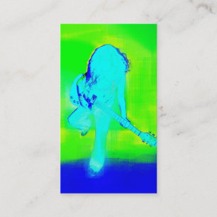 Azul elétrico - cartão de visita