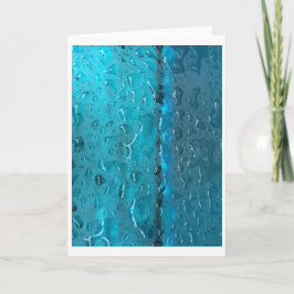 Azul Elétrico Lavado pela Chuva, cartão