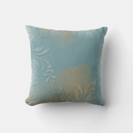 Azul Empoeirado, Dourado, Estampado | Almofada