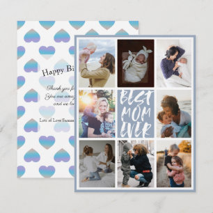 Azul Empoeirado Moderno 8 Colagem de Fotos Melhor 