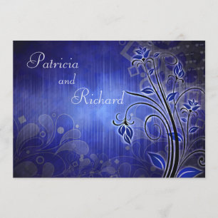 Azul entusiástico - convite do aniversário