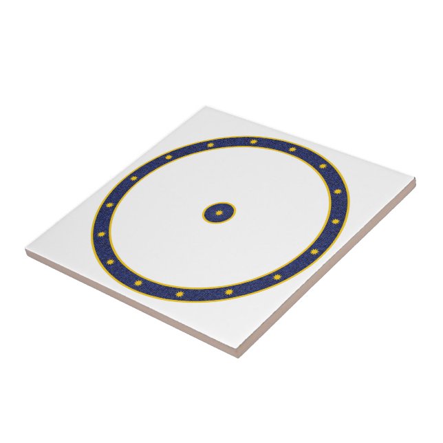 Azul escuro com estrelas Douradas (Lateral)