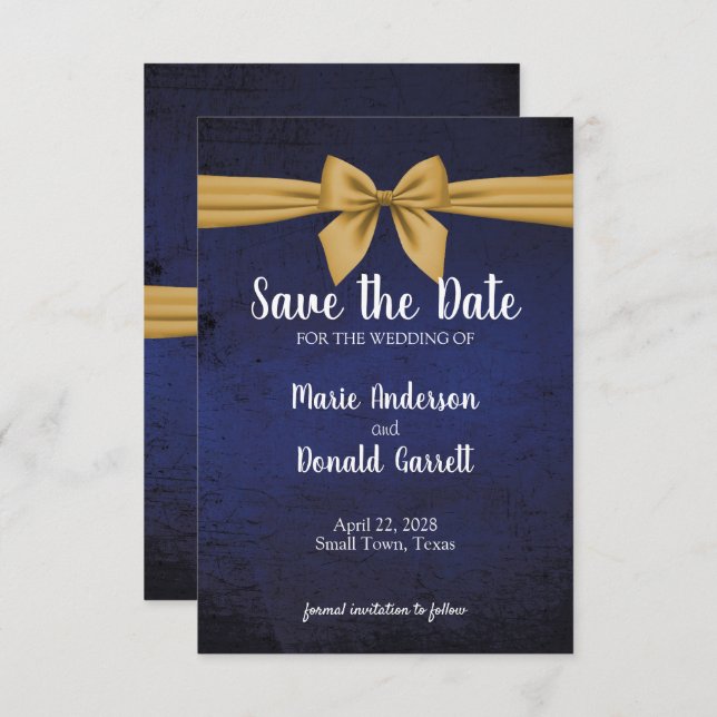 Azul escuro e Arco Dourado (Frente/Verso)