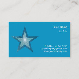 Azul-estrela cartão de visita