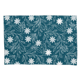 Azul-folhas, folhas brancas, modernas