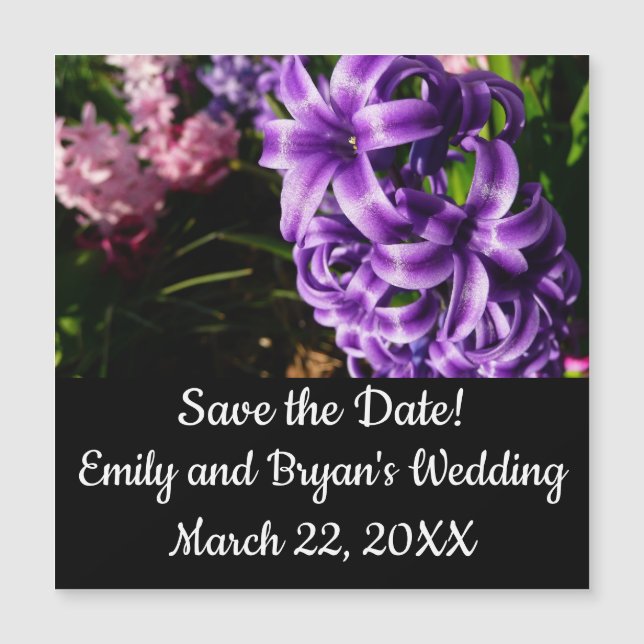 Azul Hyacinth II Primavera Floral (Frente)