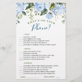 Azul Hydrangea Greenerescência Jogo do Chá de pane