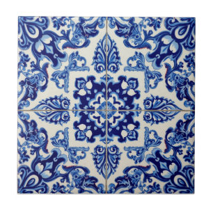 Azul Indigo Azulejo Português Lisboa Talavera