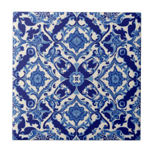 Azul Índigo Azulejo Português Lisboa Talavera