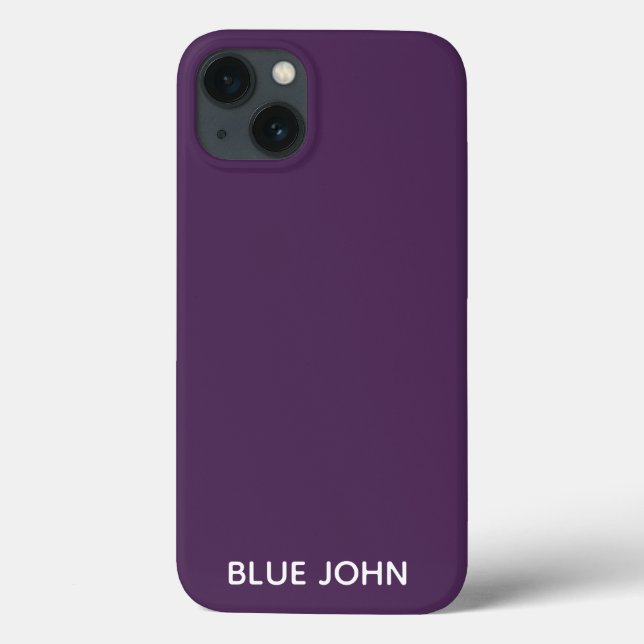 Azul, John roxo, nome cor Case-Mate capas de iphon (Verso)
