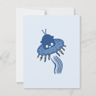 Azul Kawaii Octopus UFO