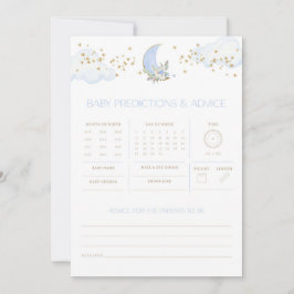 Azul Lua Bebê Predicações Conselho Jogo do Chá de 