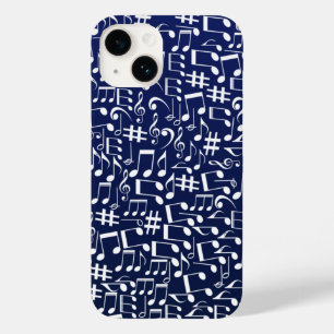 Azul Marinho Cobalto Azul Branco Notas Musicais Da