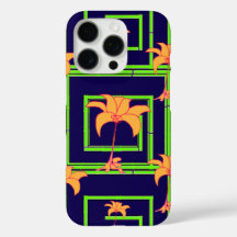 Azul Marinho Geo Floral