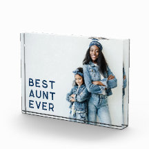 Azul Marinho Melhor Tia de Todos os Tempos