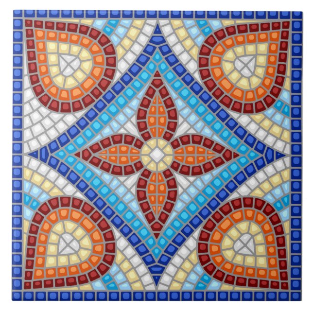 Azul Marinho Verde Água Branco Vermelho Mármore Mo (Frente)