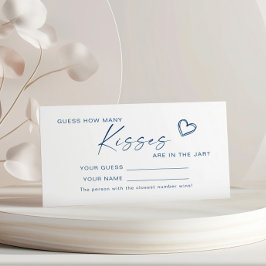 Azul moderno Quantos cartões de jogo de Chá de bei