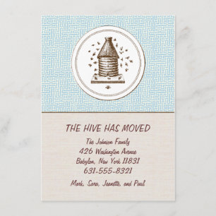 Azul movente da colmeia   do anúncio  