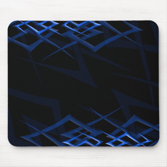 Azul no "espinho preto" Mousepad (Frente)
