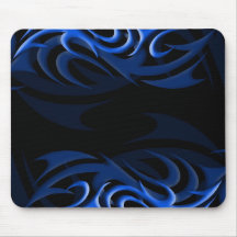 Azul no "fumo preto" Mousepad