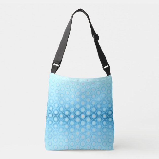 Azul-Ombre bonito e Bolsa Geométrico de Peach (Frente)