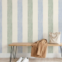 Azul Pastel Verde Sage Faixa Grande Boho Casa de F