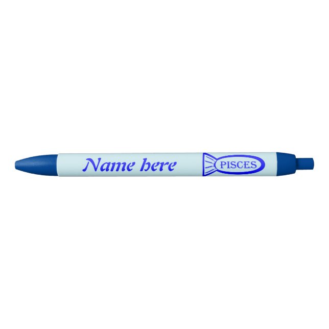 Azul Peixes - Sinal de Estrela - Caneta Personalizada P (Frente)