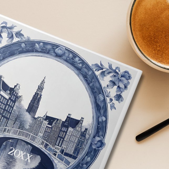 Azul Personalizado Delft Amsterdã Lembrança (Criador carregado)