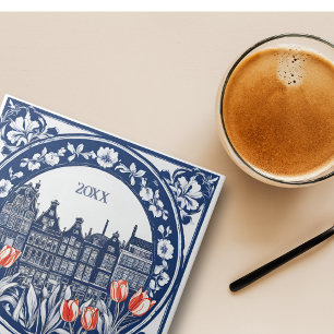 Azul Personalizado Delft Amsterdã Lembrança