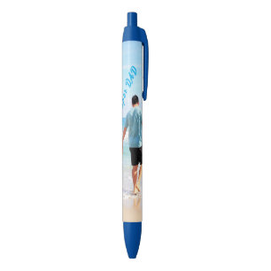 Azul Personalize o seu Pai de Caneta de Fotografias com