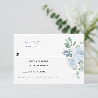 Azul Poético Floral RSVP |