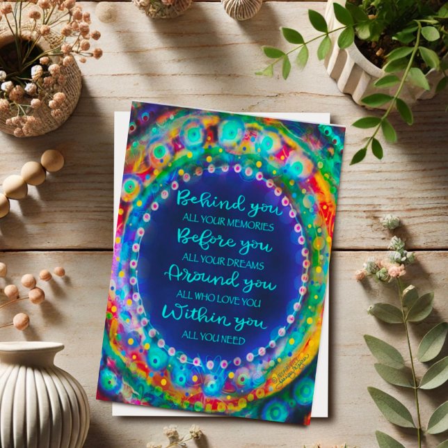 Azul Por Trás Do Cartão De Intenção De Graduação (Criador carregado)