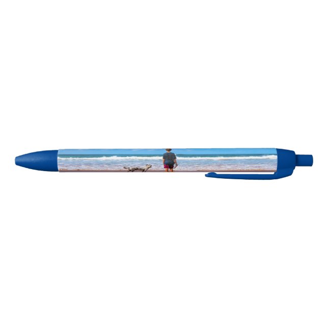 Azul Presente de Caneta de Fotografias Personalizada co (Parte Inferior)