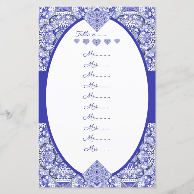 Azul-renda cerâmico de grécia (Frente)