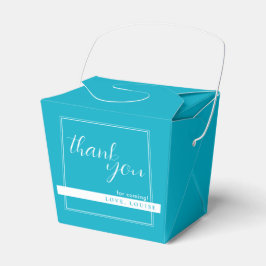 Azul Rich Sky Brilhante Obrigado Tire Caixas Favor