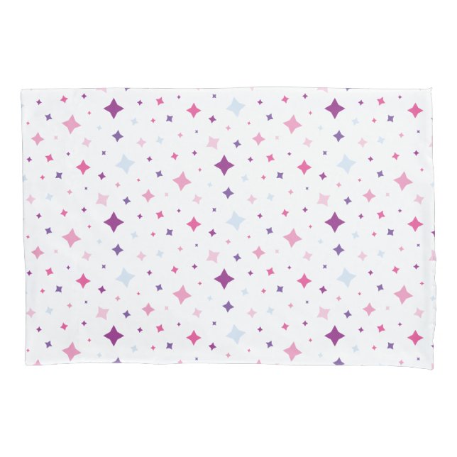 Azul Rosa Estrelas Roxas Espaço Cósmico. (Frente)