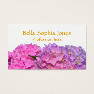 Azul rosa Hydrangeas elegantes flores roxas cor-de