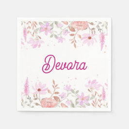 Azul-rosa-rosa, mitzva guardanapo com nome