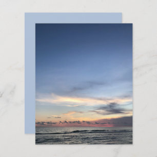 Azul-rosa Sunrise Ocean Beach — papel de raspagem